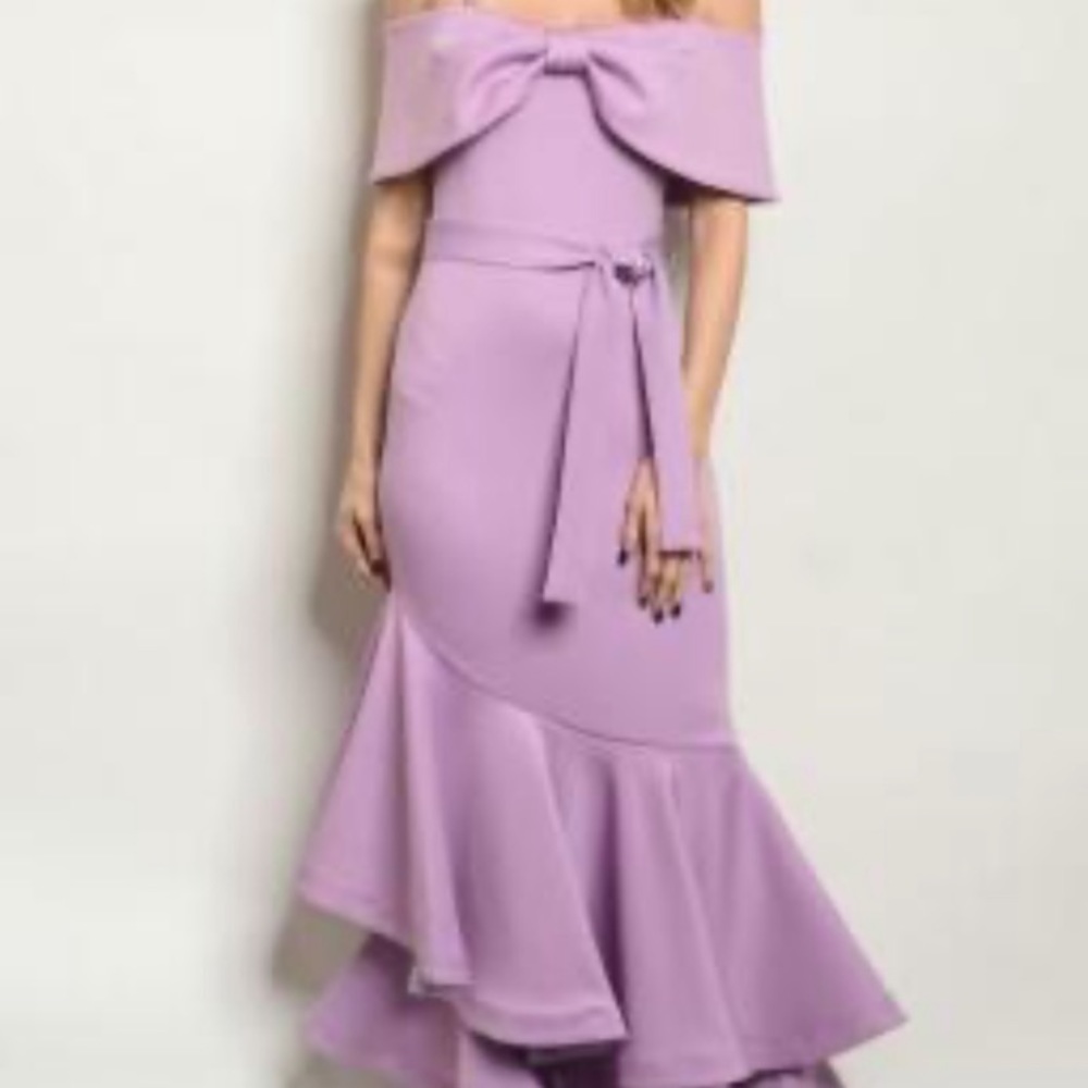 INA lavender formal gown. Layers at bottom. NWOT